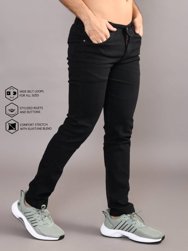 Men Regular Mid Rise Grey Jeans - Image 3